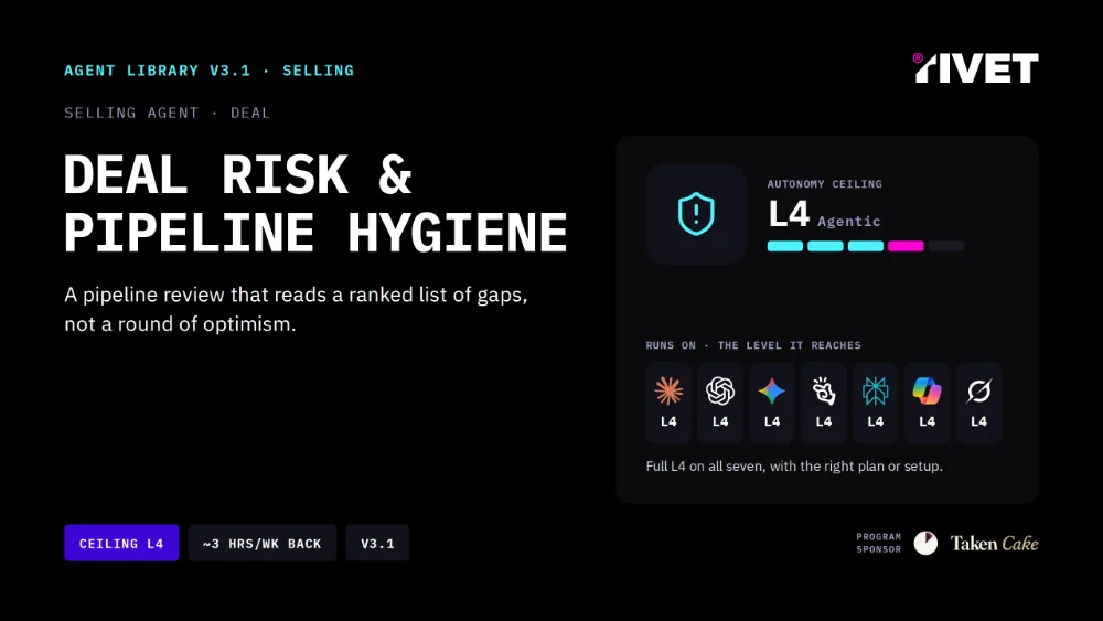 Cover of the Deal Risk and Pipeline Hygiene agent