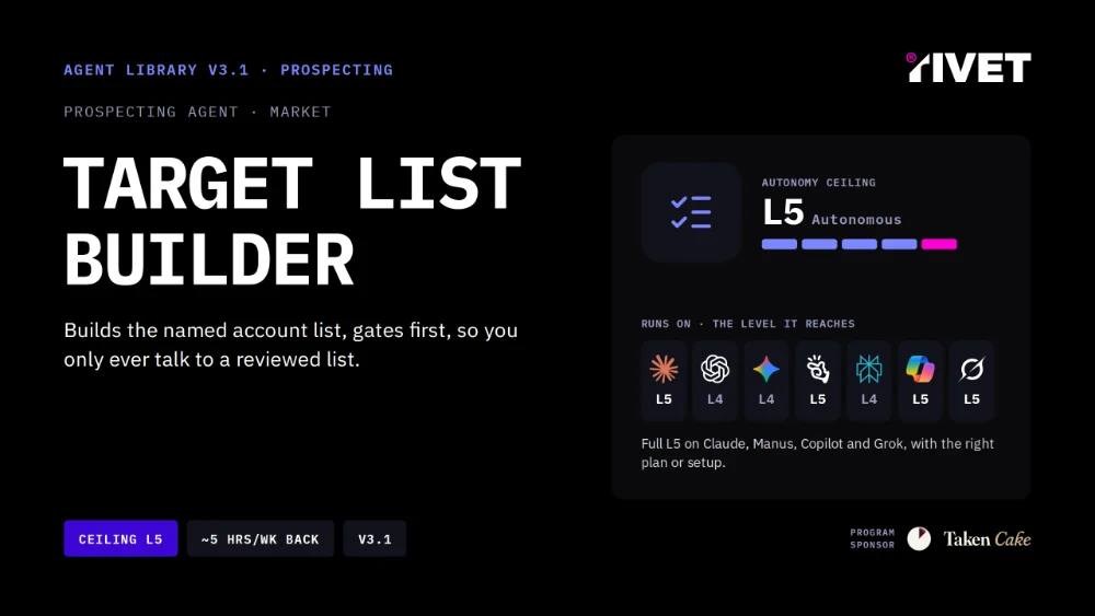 Cover of the Target List Builder agent